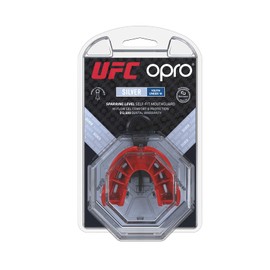 Opro Unisex Youth UFC Silver Sports Mouthguard, Black/Red, Kids