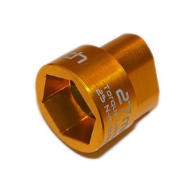 KLICK WRENCH 2 Stage 27mm Torque Limiting Oil Filter Wrench, Yellow, Aluminum 6061-T6