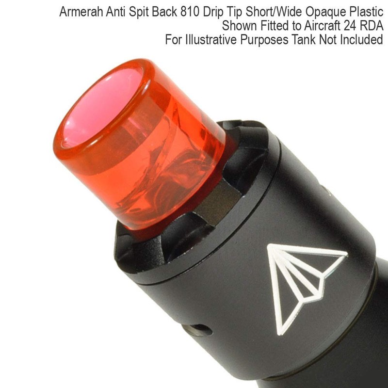 Armerah Anti Spit Back 810 Drip Tip eCig Mouthpiece Short/Wide