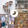 TERF® Traditional Style Antique Bronze Plated L-Shape Bracket Furniture Shelf