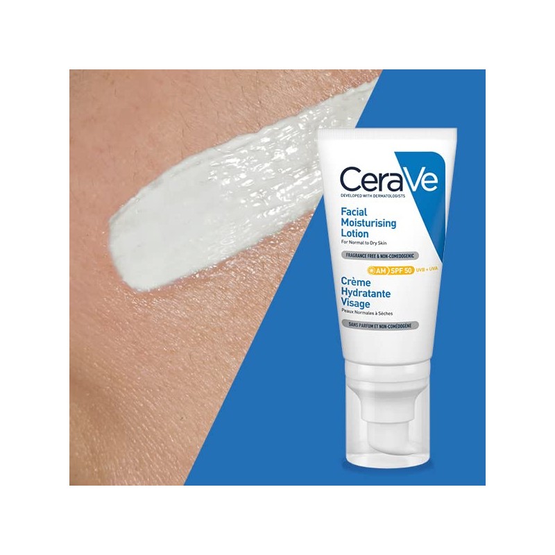 CeraVe AM Facial Moisturising Lotion SPF50 52ml/1.75floz