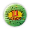 11 Today! 11th Birthday Badge - Birthday Badges - Pop