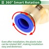 HOPESPANNER Push to Connect Air Fittings 3/8" Female Thread Air