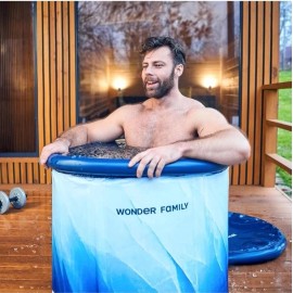 WONDER FAMILY Ice Bathtubs - IB001, 50 Gallons, Acrylic, Portable, Round Therapy