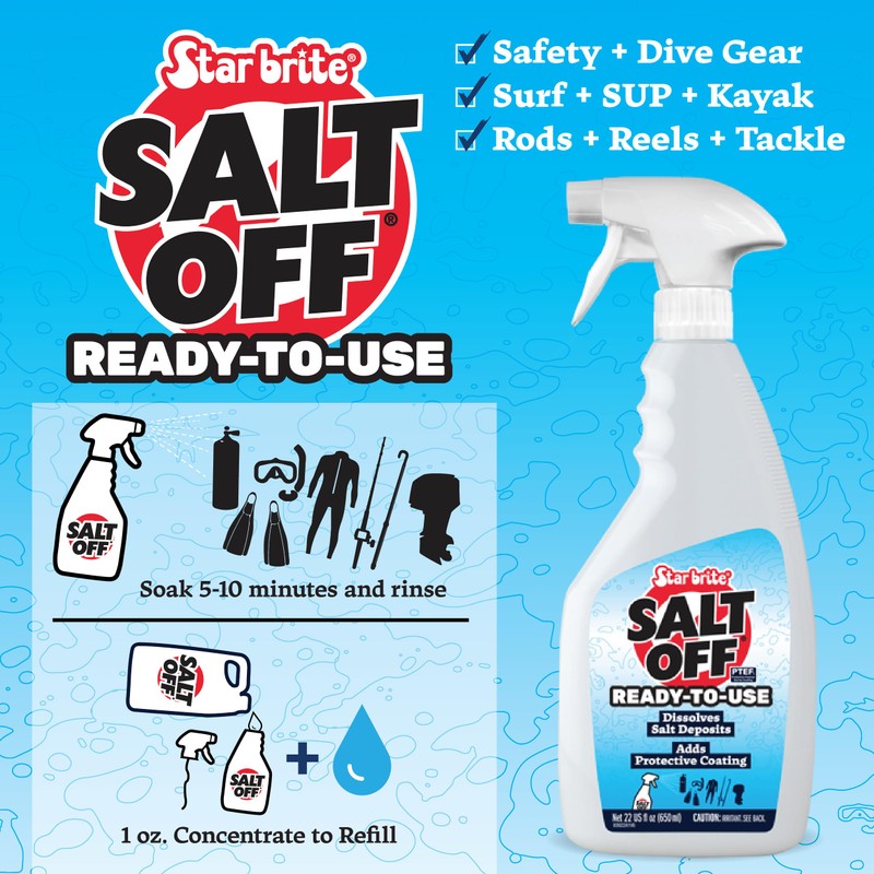 STAR BRITE Salt Off Ready-to-Use Spray - Salt Remover Wash