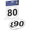 CARAVAN TRAILER FRENCH SPEED LIMIT STICKERS