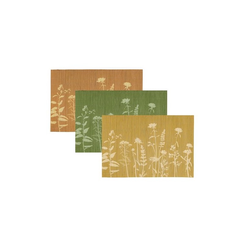 Macosa NO75183_gelb Placemat Set of 4 Bamboo Mustard Yellow 45