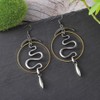 Snake Earrings for Women, 1pcs Silver Gothic Snake Cartilage Non
