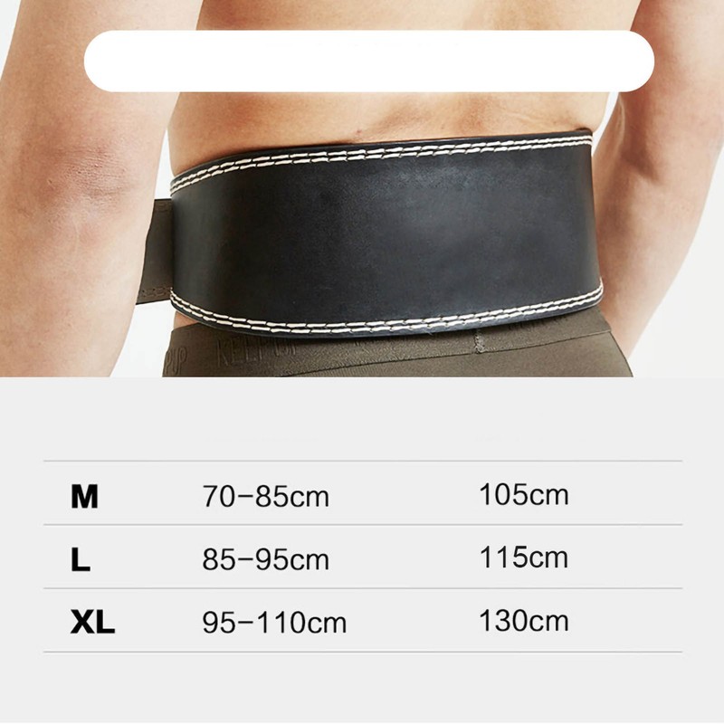 PU Leather Weight Lifting Belt Workout Back Support Belt Lever