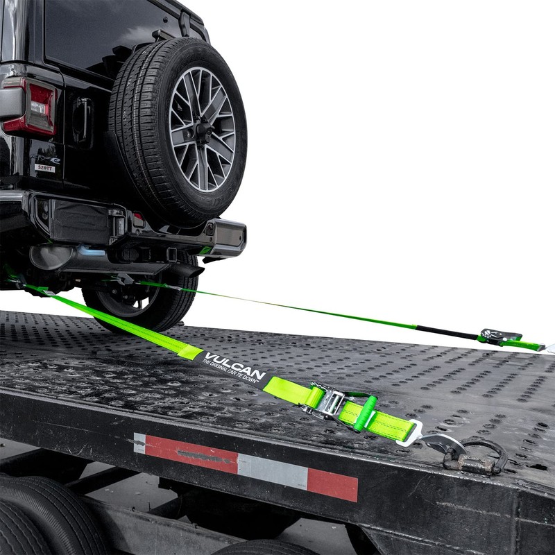 VULCAN Car Tie Down with Twisted Snap Hooks - 2