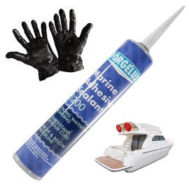 ForgeLux Marine Adhesive Sealant 5200 Fast Cure (White) - UV Resistant, Underwater Sealant, Permanent Watertight Bonding and Sealing, 5200 Marine Sealant for Boats, Decks, RVs & Homes