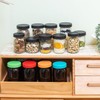 12 Pack 32 oz Amber Mason Jars, Wide Mouth Mason