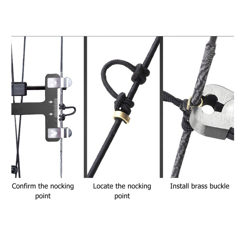 Bow String Nocking Points Pliers Set T Ruler Nocking Buckle