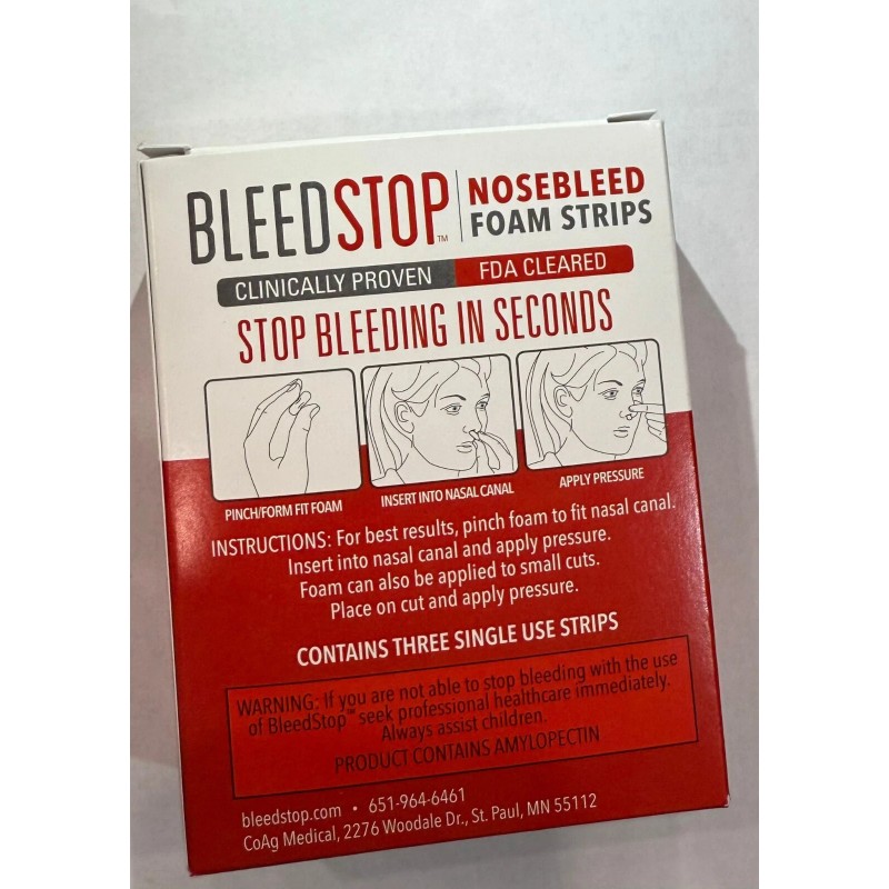 BleedStop™ First Aid Powder Strip for Blood Clotting, Trauma Kit,