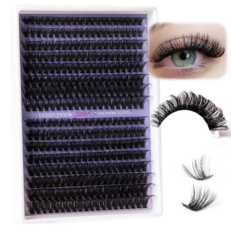 3D Thick Lash Extension Kit 320 Pcs Fluffy Lash Clusters