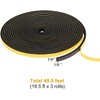 TORRAMI Foam Weather Stripping 1/4" W X 1/4" T, Foam