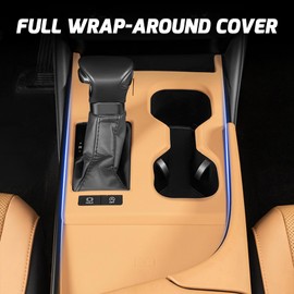 GCZCC Silicone Car Gear Shift Panel Trim Cover for Lexus ES 300h 200 260 2022 2023 2024 2025 Anti-Scratch Center Console Wireless Charging Protective Pad Interior Accessories-Yellow