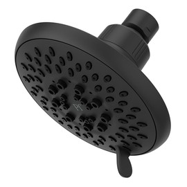 Pfister Universal Shower Head, Shower Arm Not Included, 5-Function, 1.75 GPM, Matte Black Finish, 015WS2UT01B