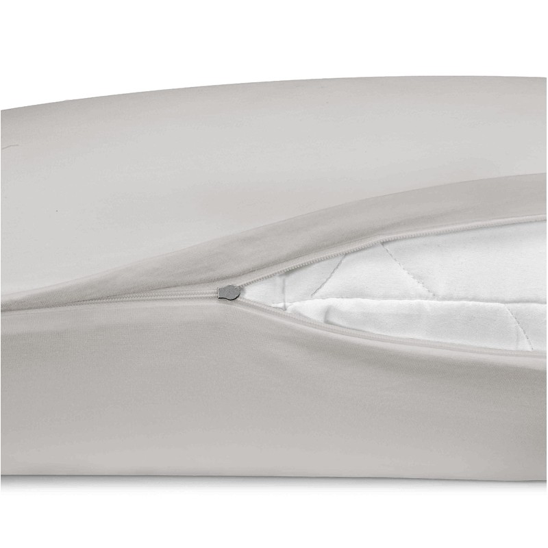 Biberna 0077144 Pillowcase Fine Jersey, Combed Cotton, Super Soft, 2
