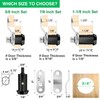 2 Pack Cabinet Lock with Keys, 7/8" RV Storage Locks