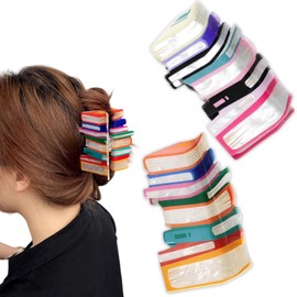 Wlizyzfhy 2Pcs Book Hair Clip, Creative Fasnion Hair Clip, Strong Hold Nonslip Jaw Clips,Styling Accessories French Hair Barrettes Hairpin For Women And Girls