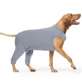 Dog Post Surgery Body Suit, Operation Recovery Suit Female Dog Anti Licking Sleeve Castration Recovery Suit Male Providing Coverage for Rear Legs, Torso, and Spay Incision Areas(Grey, 2XL)