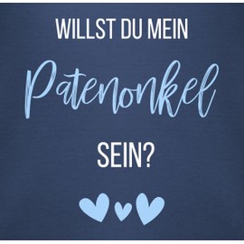 Shirtracer - Baby Bodysuit Long Sleeve Girl Boy - Will You Be My Godfather? Baby Blue, 1 Navy Blue