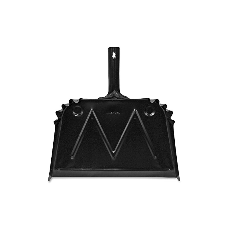 Genuine Joe 16" Heavy-Duty Metal Dustpan, Black, 1 Count