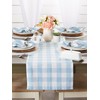 DII Buffalo Check Collection, Classic Farmhouse Table Runner, 14x108, Light