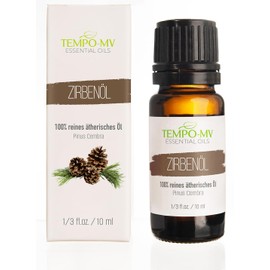 Tempo-MV Essential Oils - 100% Pure and Natural, Undiluted, Therapeutic Quality Essential Oils (10 ml Vanilla Oil, Pine Oil) (10 ml, Swiss Pine Oil)
