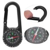Delaman Carabiner Compass, Zinc Alloy Portable Carabiner Compass with Graduated