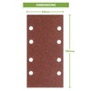 BLOSTM 40PCS Sandpaper for Electric Sander - Hook and Loop