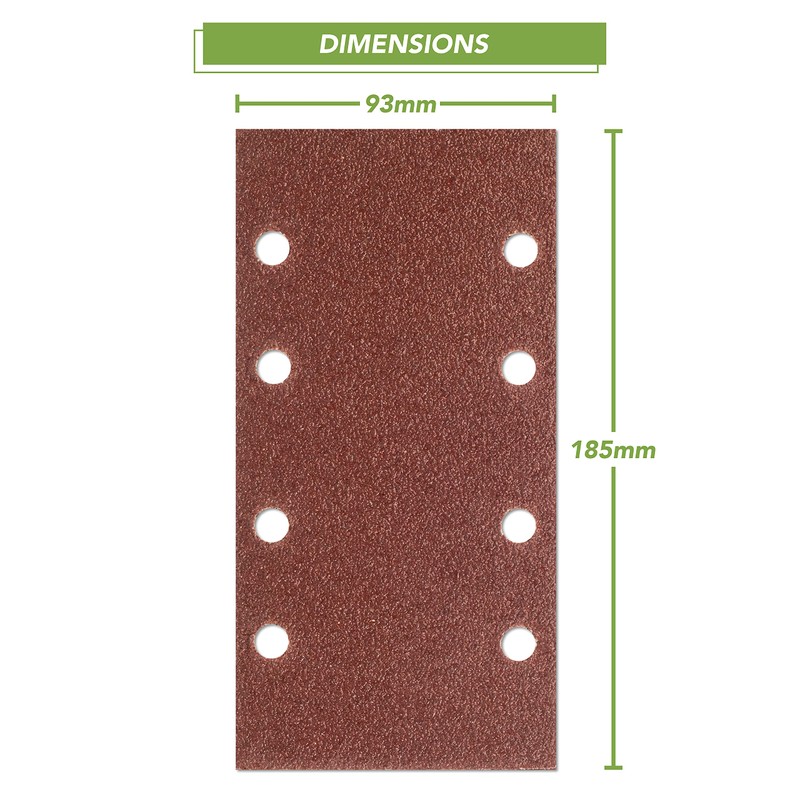 BLOSTM 40PCS Sandpaper for Electric Sander - Hook and Loop