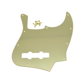 KAISH - Juego de 4 cuerdas J con diseño de bajo, para espejo dorado y Jazz J Bass