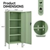 Steehoom Metal Lokcer Cabinet (Green, 19.69" D x 15.75" W