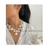 Chunky Pearl Necklace for Women Large Pearl Necklace White Big
