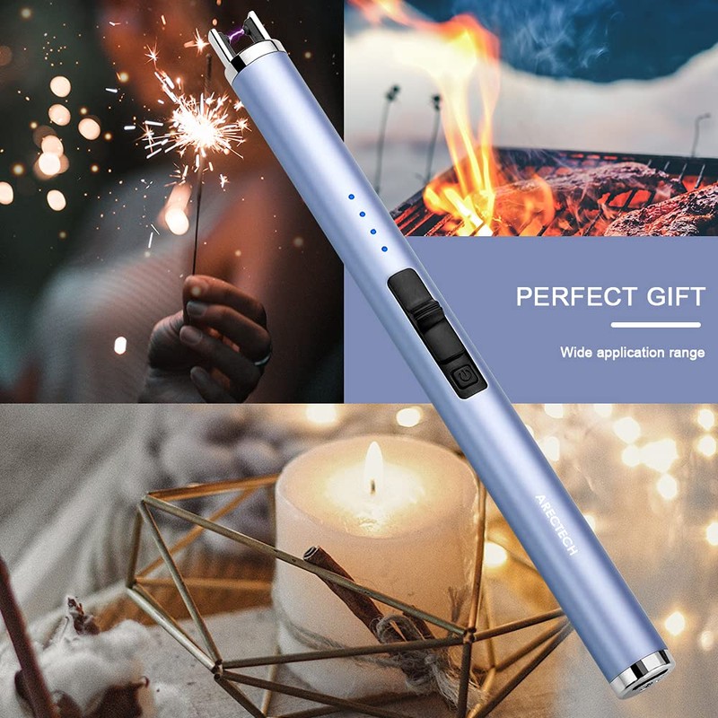 ARECTECH Rechargeable Electric Candle Lighter Arc Plasma Windproof Lighter for