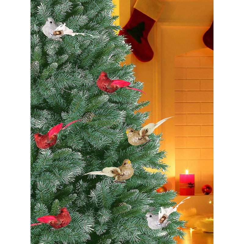 Imitation Feather Bird Multipurpose Fade Resistant Fake Feather Bird Ornament