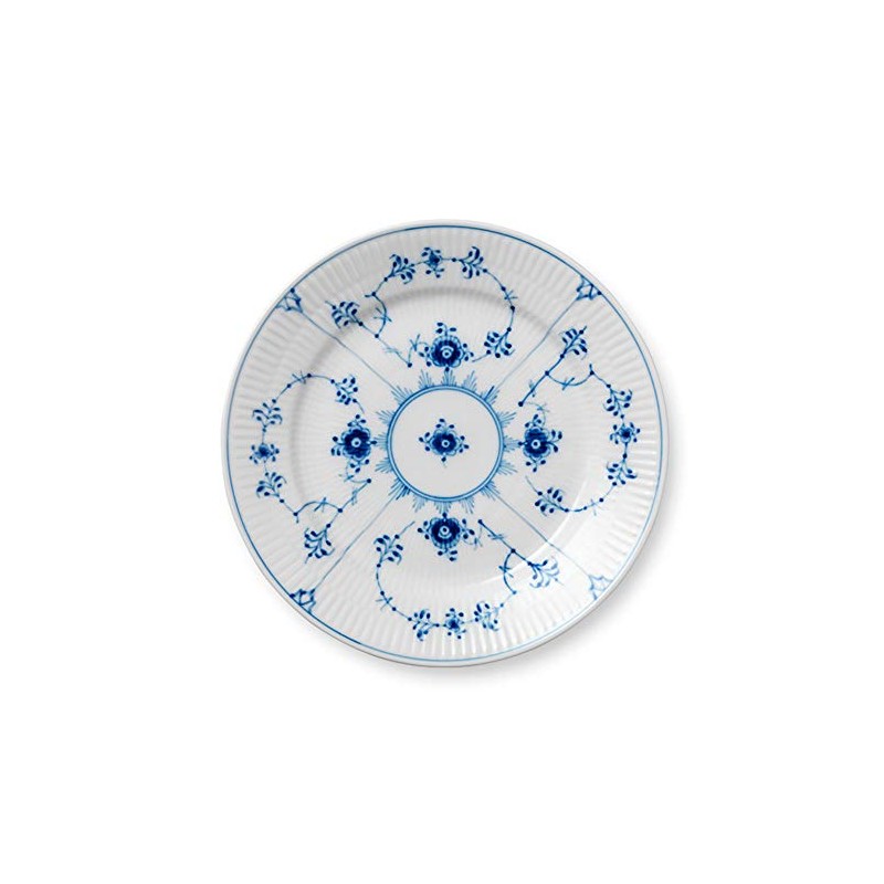 Royal Copenhagen 1101620 Blue Fluted Plain 7.5" Salad / Dessert