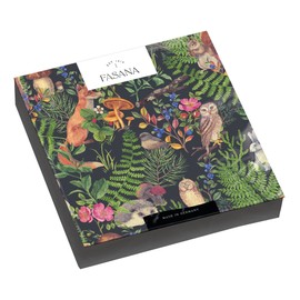 20 Napkins Animals of the Forest on Green Leaves | Fox | Hedgehog | Leaves | Squirrel | Forest | Table Decoration | Decoupage | Decoupage | Decoupage | Decoupage | Decoupage | 33 x 33