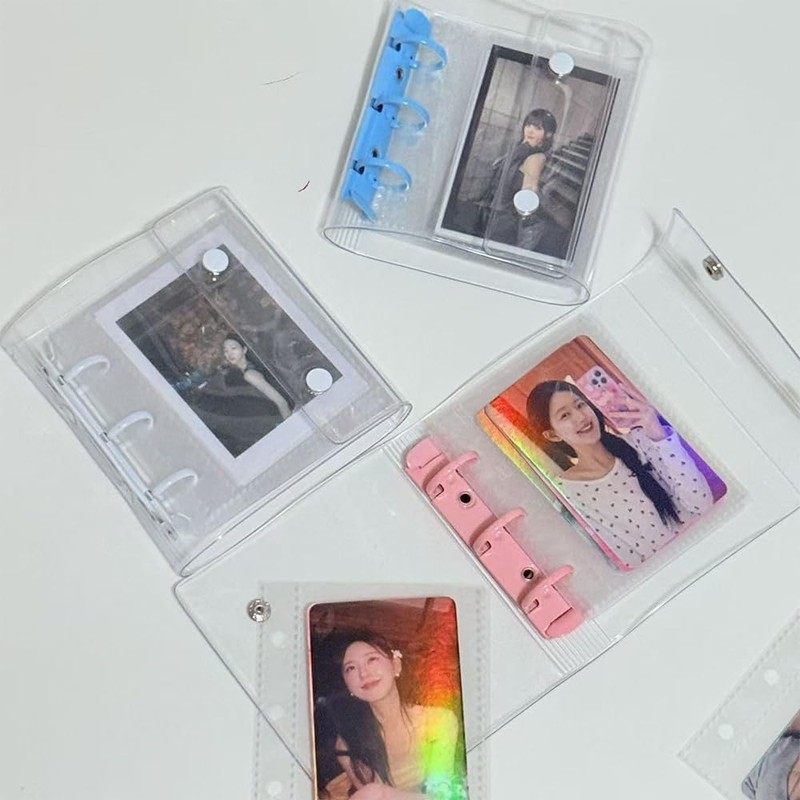 DFsucces Sealing Book, 3-Hole, A8 Size, Transparent Seal, Binder, Mount,
