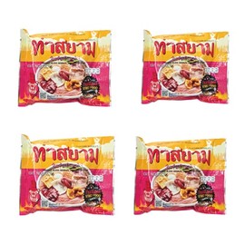 Generic ThaSiam Instant Yentafo Glass Noodles 3 oz - Pack of 4