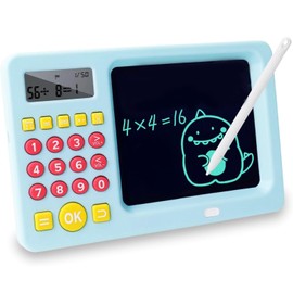 Bytebliss Number Genius - Interactive Electronic Math Game with Sketch Pad - Educational Math Learning Games for Kids: Addition, Subtraction，Multiplication Machine，Multiplication Game