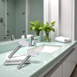 2 Pcs Stainless Steels Metal Tube Squeezer Keys Salon Manual Toothpaste Tube Squeezers, Aids Accessories (Silver)