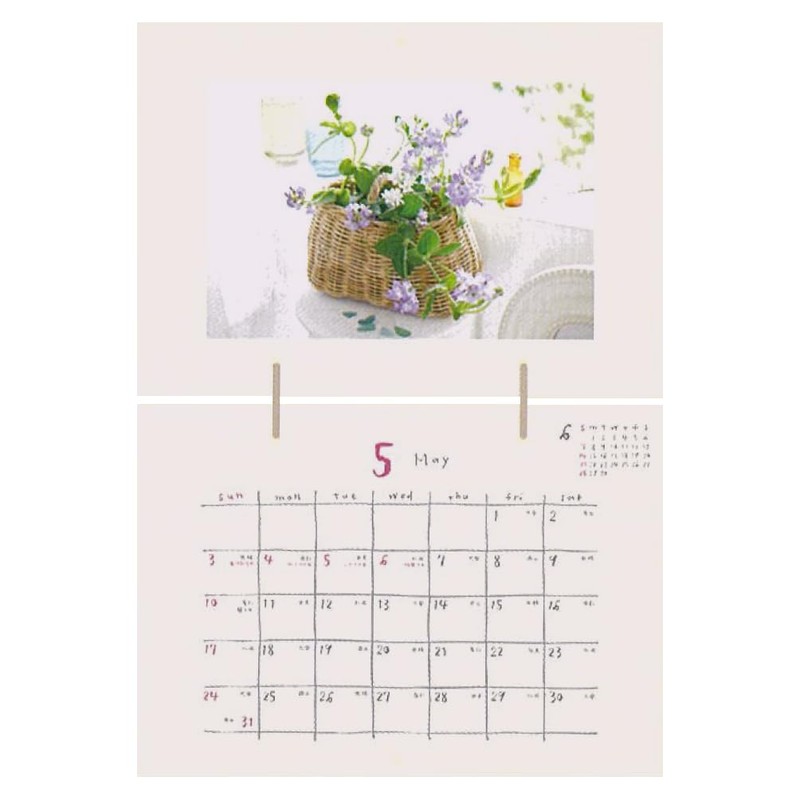 2026 Flower and Lifestyle Calendar Wall-Mounted Type CK-2603