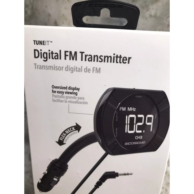 Scosche FMTD13-SP1 Digital FM Transmitter With Back Lit Display And