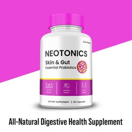 Gold Nutra (3 Pack) Neotonics Capsules, All Natural Skin and Gut Capsules, Neotonics Supplement Premium Maximum Strength Vitamins, 3 Month Supply