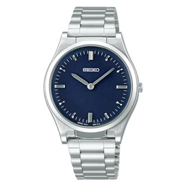 Seiko Men's Tactile Watch for the Visually Impaired, Dial: Navy, Bracelet Type