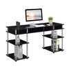 Convenience Concepts Designs2Go No Tools Deluxe Student Desk with Shelves,