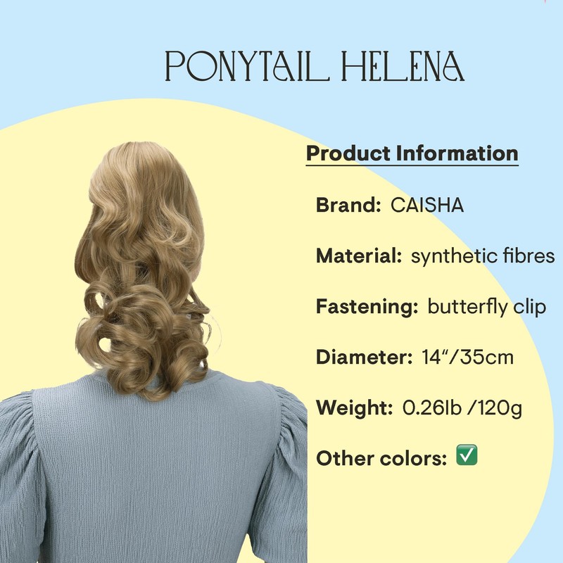 PRETTYSHOP Hairpiece, Pony Tail, Pigtail, Voluminous, approx. 35 cm, Heat-resistant